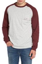 Men's Vineyard Vines Heathered Raglan Whale Logo T-shirt - Grey