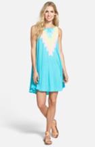 Women's Wildfox 'cassidy Sea' Sleeveless Tunic Dress - Blue