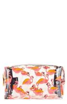 Skinny Dip Clear Flamingo Makeup Bag, Size - No Color