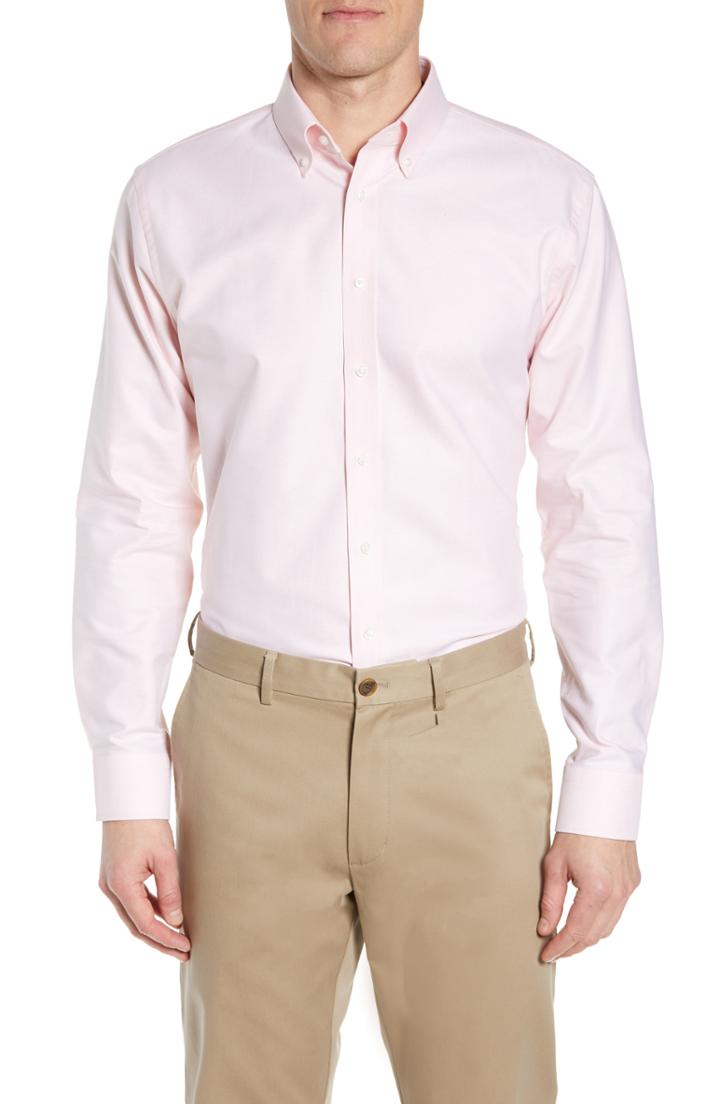Men's 1901 Trim Fit Oxford Dress Shirt .5 - 32/33 - Pink
