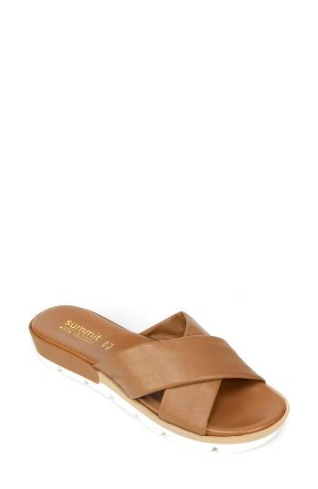 Women's Summit Floretta Platform Slide Sandal Eu - Brown