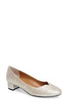 Women's J. Renee Bambal Block Heel Pump .5 Aa - Metallic