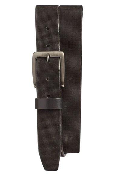 Men's Johnston & Murphy Leather Belt - Grey