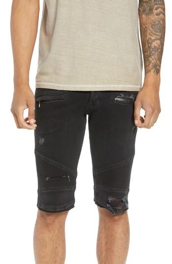 Men's Hudson Jeans Blinder Biker Cutoff Shorts - Black