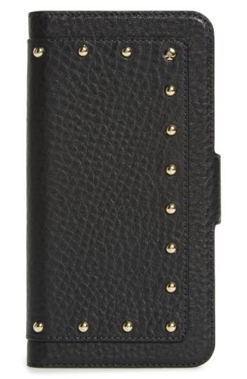 Kate Spade New York Embellished Iphone 7 & 7 Folio Case - Black