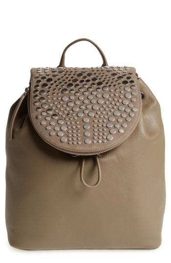 Vince Camuto Bonny Studded Leather Backpack - Grey
