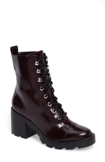 Women's Marc Fisher D Mlwanya Boot, Size 9.5 M - Burgundy