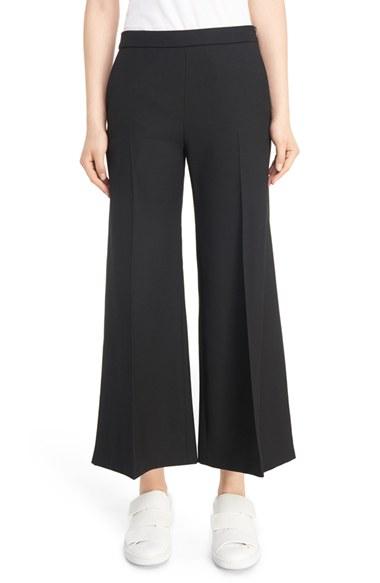 Women's Acne Studios Isa Structured Wide Leg Wool Pants