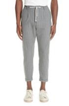 Men's Eleventy Slim Fit Pleated Flannel Jogger Trousers R Eu - Grey