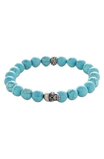 Men's Degs & Sal Stone Bead Stretch Bracelet