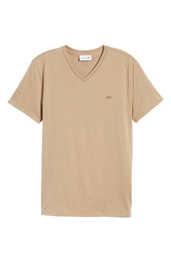 Men's Lacoste Pima Cotton T-shirt (s) - Beige