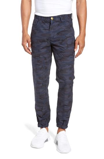 Men's Lvlxiii Camo Moto Pants, Size - Black