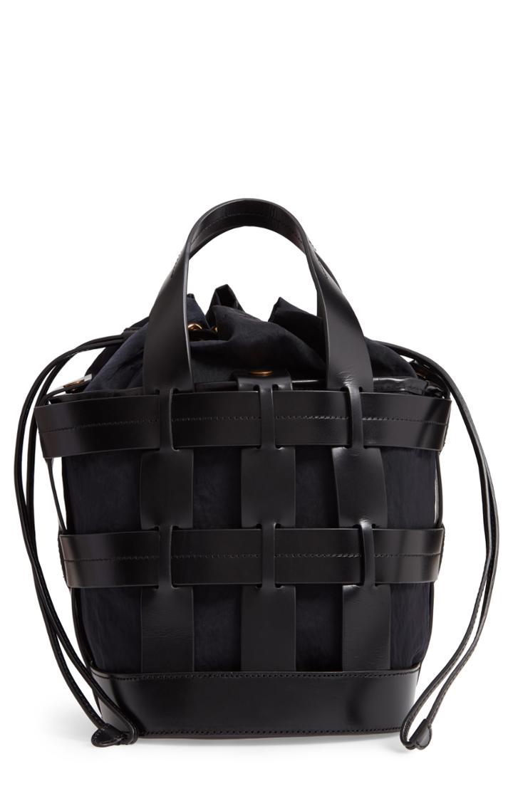 Trademark Cooper Cage Leather & Nylon Tote -