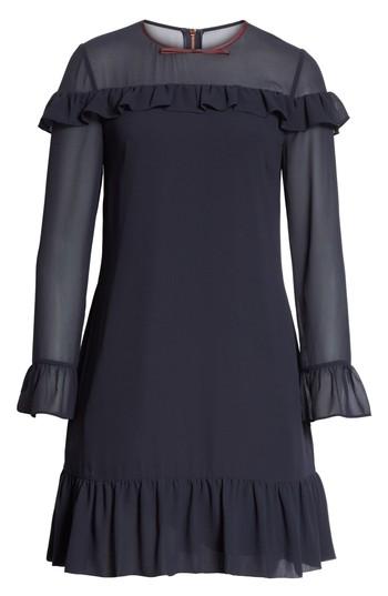 Women's Ted Baker London Ruffle Trim Shift Dress