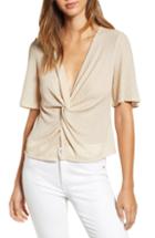 Women's Leith Twist Front Blouse, Size - Ivory