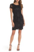 Women's Pisarro Nights Beaded Swirls Cocktail Dress - Black