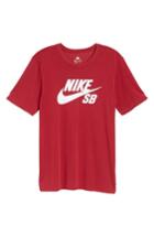 Men's Nike 'sb Logo' T-shirt - Red