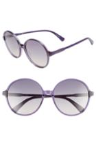 Women's Longchamp 49mm Gradient Round Sunglasses - Violet/ Berry