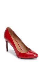 Women's Calvin Klein Salene Water Resistant Pump .5 M - Red