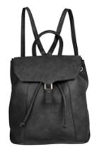 Urban Originals Foxy Vegan Leather Flap Backpack - Black