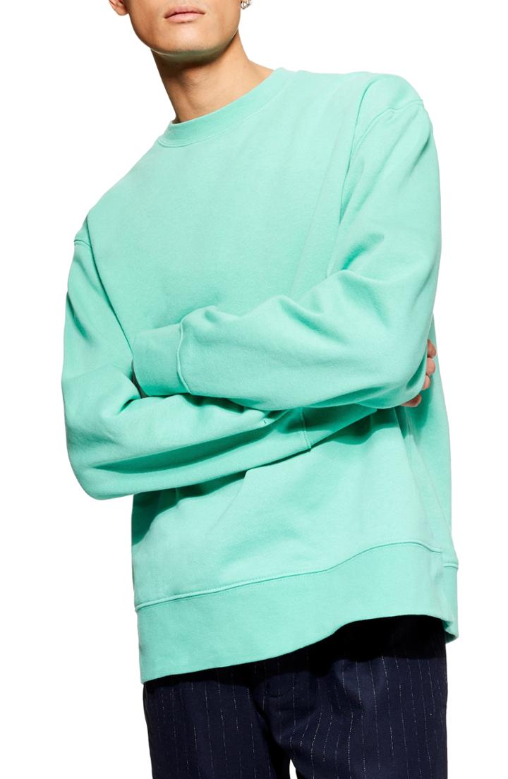 Men's Topman Tristan Sweatshirt - Green