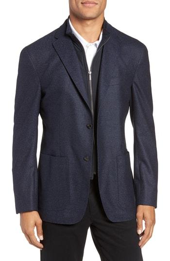 Men's Ted Baker London Tucker Trim Fit Wool Blazer R - Blue