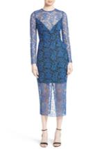 Women's Diane Von Furstenberg Embroidered Mesh Midi Dress