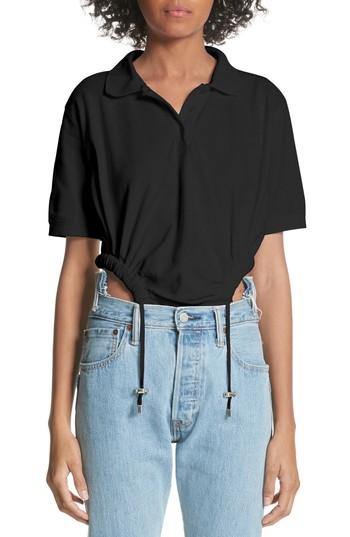 Women's Y/project Polo Bodysuit - Black