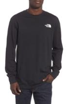 Men's The North Face Red Box Long Sleeve T-shirt - Black