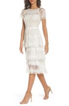 Women's Tadashi Shoji Nixie Tea Length Lace Dress