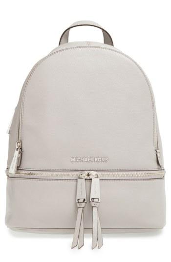 Michael Michael Kors 'small Rhea Zip' Leather Backpack -