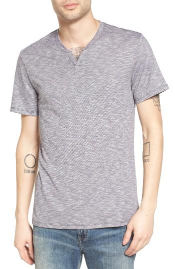 Men's The Rail Slub Feeder Stripe Split Neck T-shirt