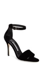Women's Manolo Blahnik Tres Sandal .5us / 36.5eu - Black