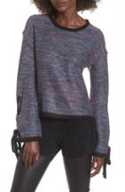 Women's Devlin Mandy Grommet Sleeve Sweater - Black