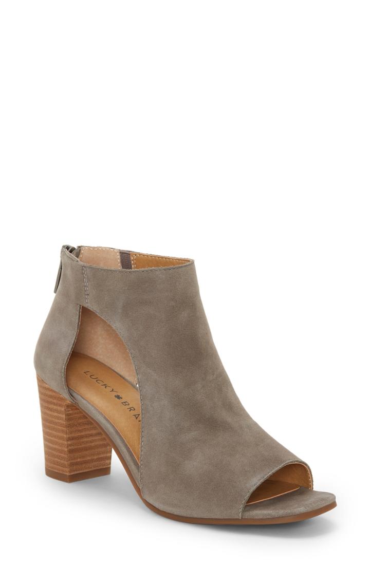 Women's Lucky Brand Udine Shield Sandal M - Metallic