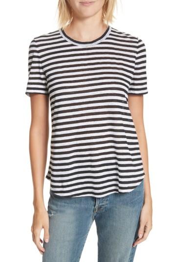 Women's A.l.c. Alber Stripe Linen Tee