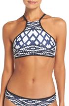 Women's Seafolly Modern Tribe High Neck Bikini Top