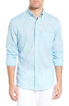 Men's New England Shirt Co. Regular Fit Check Sport Shirt - Blue