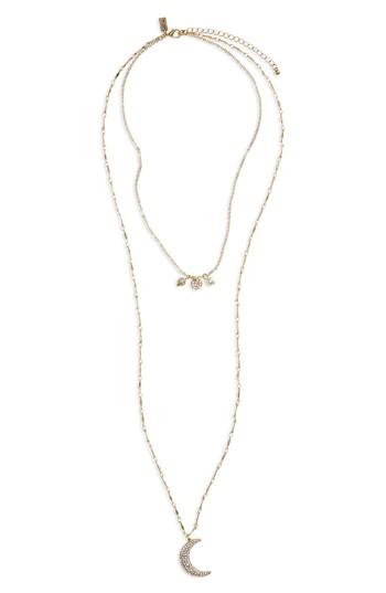 Women's Canvas Jewelry Layered Pendant Necklace