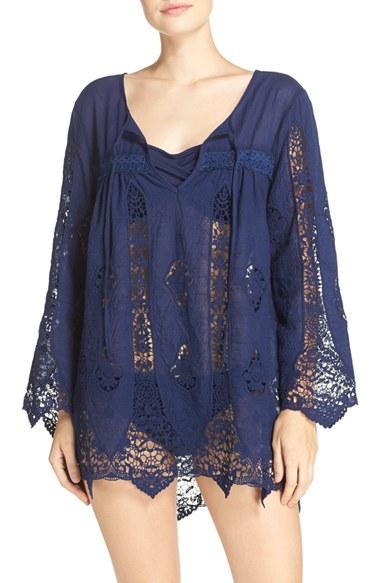 Women's Nanette Lepore 'caraby' Crochet Cover-up Tunic