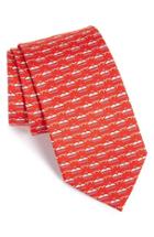 Men's Salvatore Ferragamo Whale Print Silk Tie, Size - Yellow