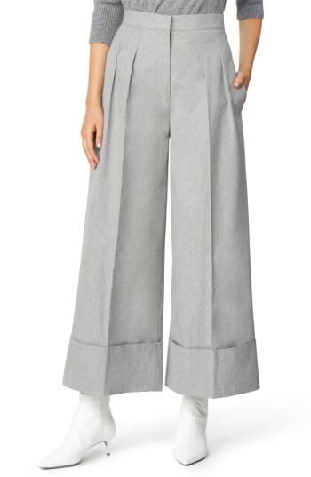 Women's Habitual Freida Wide Cuff Crop Cotton Pants - Grey
