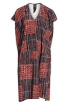 Women's Zero + Maria Cornejo Plaid Stretch Silk Dress