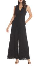Women's Fame And Partners The Hart Lace Wide Leg Jumpsuit - Black