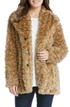 Women's Karen Kane Faux Fur Jacket - Brown