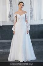 Women's Inmaculada Garcia Tecate Puff Sleeve Tulle Ballgown With Overskirt, Size In Store Only - Ivory