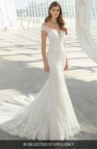 Women's Rosa Clara Darling Beaded Floral Lace Mermaid Gown, Size In Store Only - White