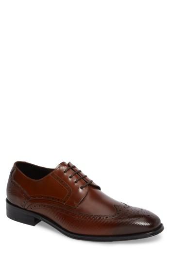 Men's Kenneth Cole New York Wingtip .5 M - Brown