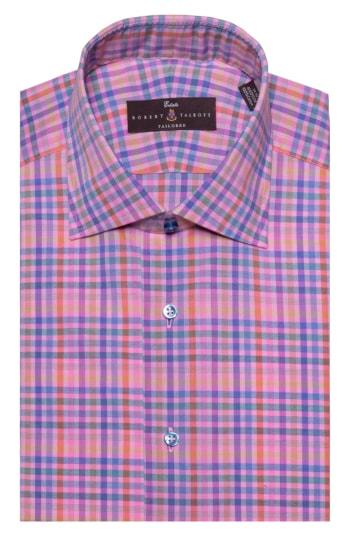 Men's Robert Talbott Tailored Fit Plaid Dress Shirt