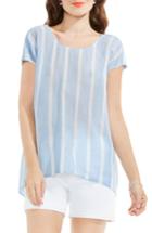 Women's Two By Vince Camuto Stripe Gauze Blouse - Blue